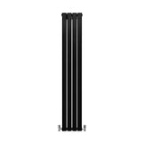 Paneelheizkörper Matte Schwarz 1600mm x 280mm