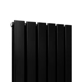 Paneelheizkörper Matte Schwarz 1800mm x 420mm
