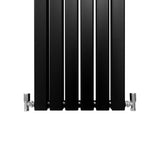 Paneelheizkörper Matte Schwarz 1800mm x 420mm