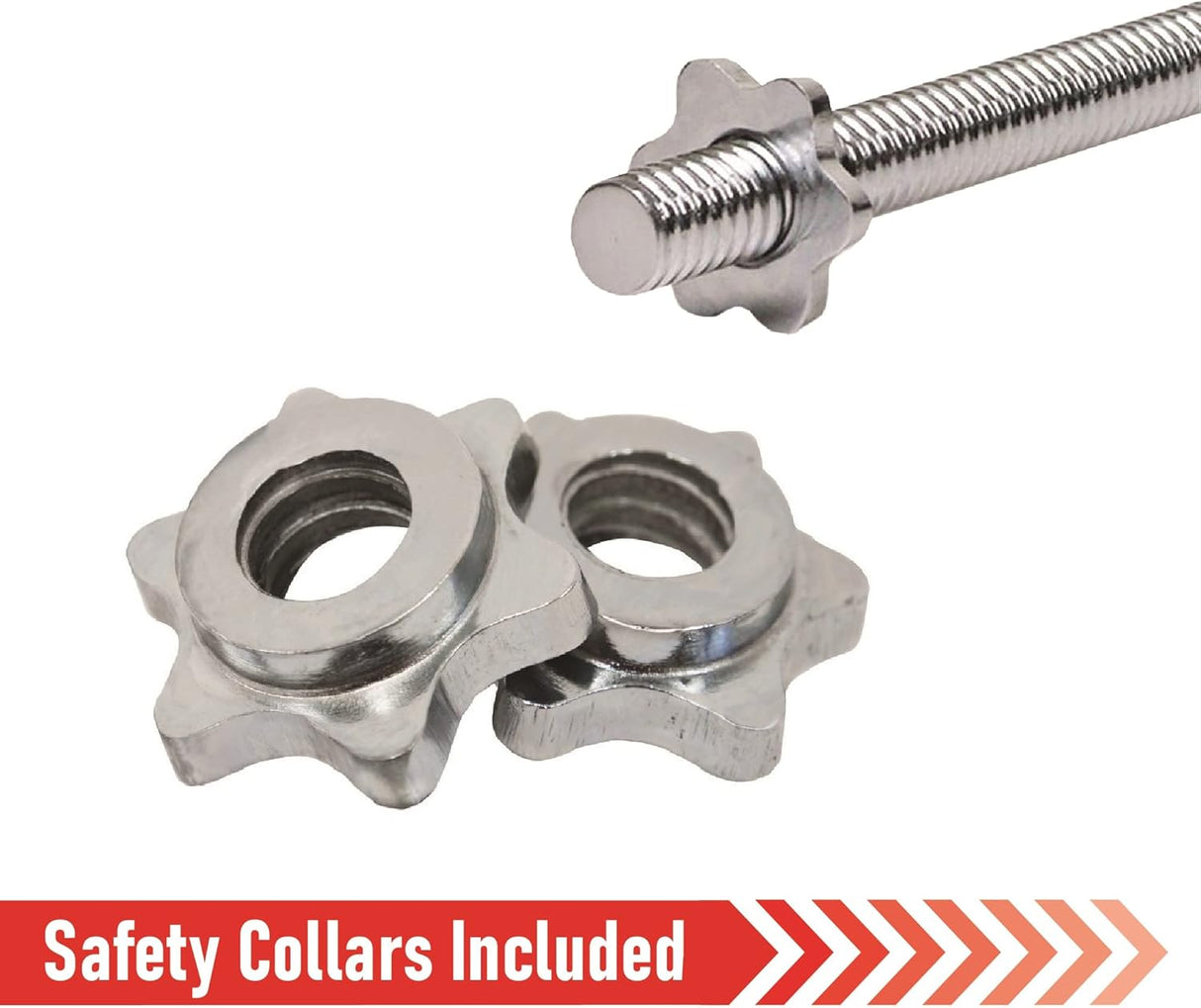 Body Revolution Gerade Hantelstange 1.2m Standard 1” mit Spinlock