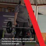 Body Revolution 2x2,5kg + 2x5kg Tri-Grip 15kg Gummierte Hantelscheiben