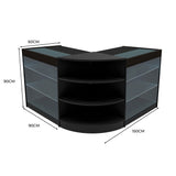 Apollo LED Verkaufstheken-Set LM60 + K900 (2 Stück) – Schwarz