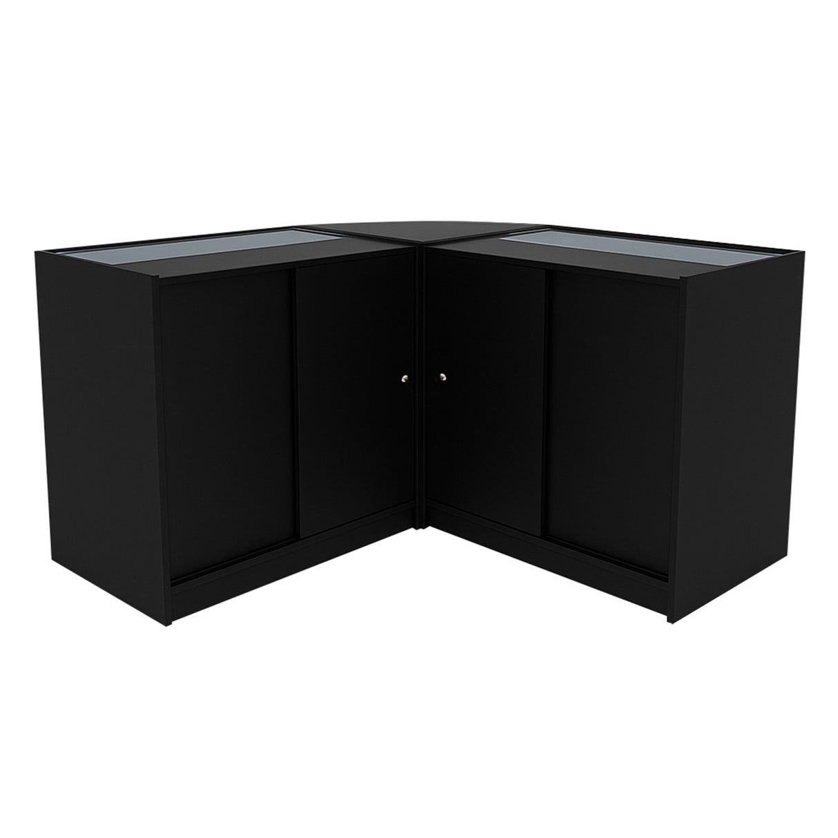 Demeter LED Verkaufstheken-Set LM60 + K900 + B900 - Schwarz