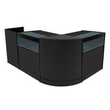 Luna LED Verkaufstheken-Set CM60 + B900 (2 Stück)+ TB60 – Schwarz