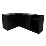 Vega LED Verkaufstheken-Set CM60 + C900 + K900 + TB60 – Schwarz