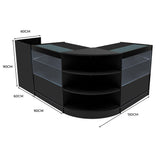 Eclipse LED Verkaufstheken-Set LM60 + C900 (2 Stück)+ TB60 – Schwarz