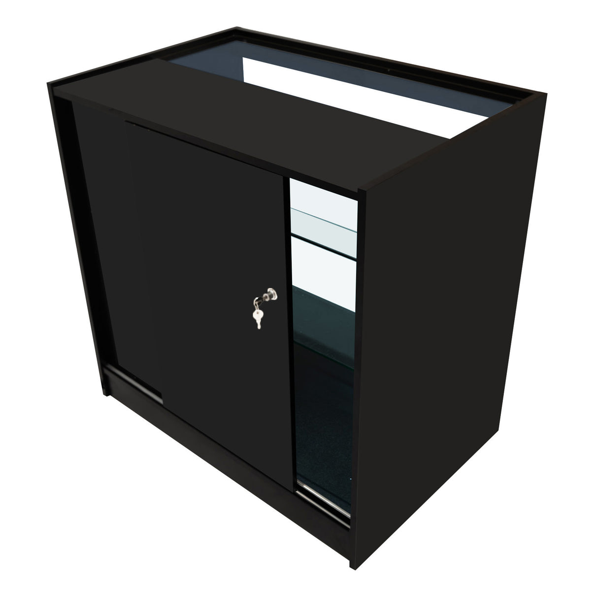 Theia LED Verkaufstheken-Set LM60 + C900 + K900 + TB60 – Schwarz