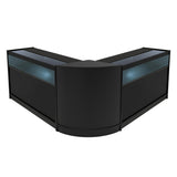 Iris LED Verkaufstheken-Set CM60 + B1200 (2 Stück) – Schwarz