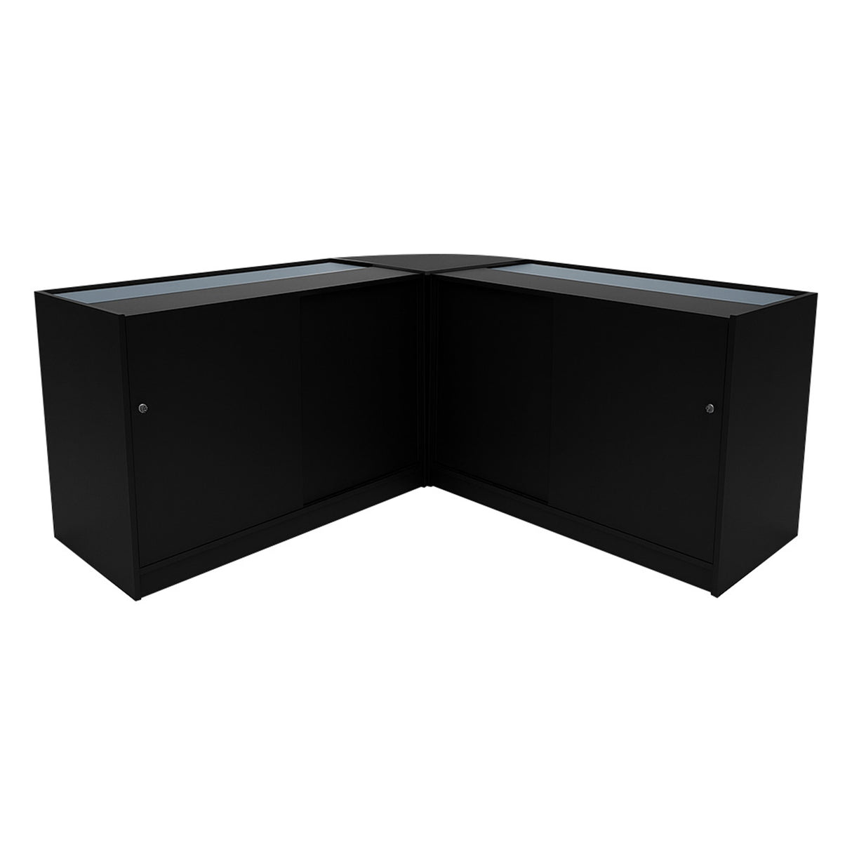 Helios LED Verkaufstheken-Set CM60 + K1200 (2 Stück) – Schwarz