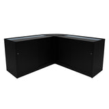 Adonis LED Ladentheke Set CM60 + B1200 + C1200 – Schwarz