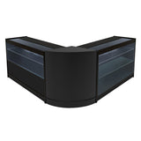 Hera LED Verkaufstheken-Set CM60 + K1200 + C1200 - Schwarz