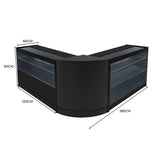 Hera LED Verkaufstheken-Set CM60 + K1200 + C1200 - Schwarz