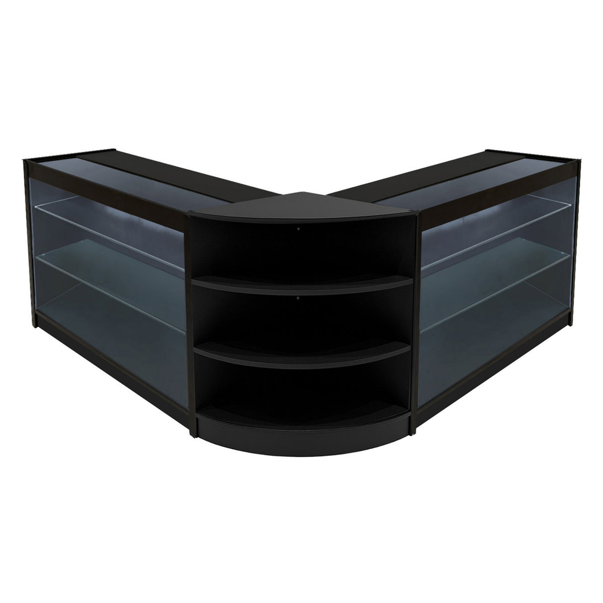 Apollo LED Verkaufstheken-Set LM60 + K1200 (2 Stück) – Schwarz