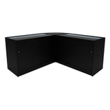 Demeter LED Verkaufstheken-Set LM60 + K1200 + B1200 - Schwarz