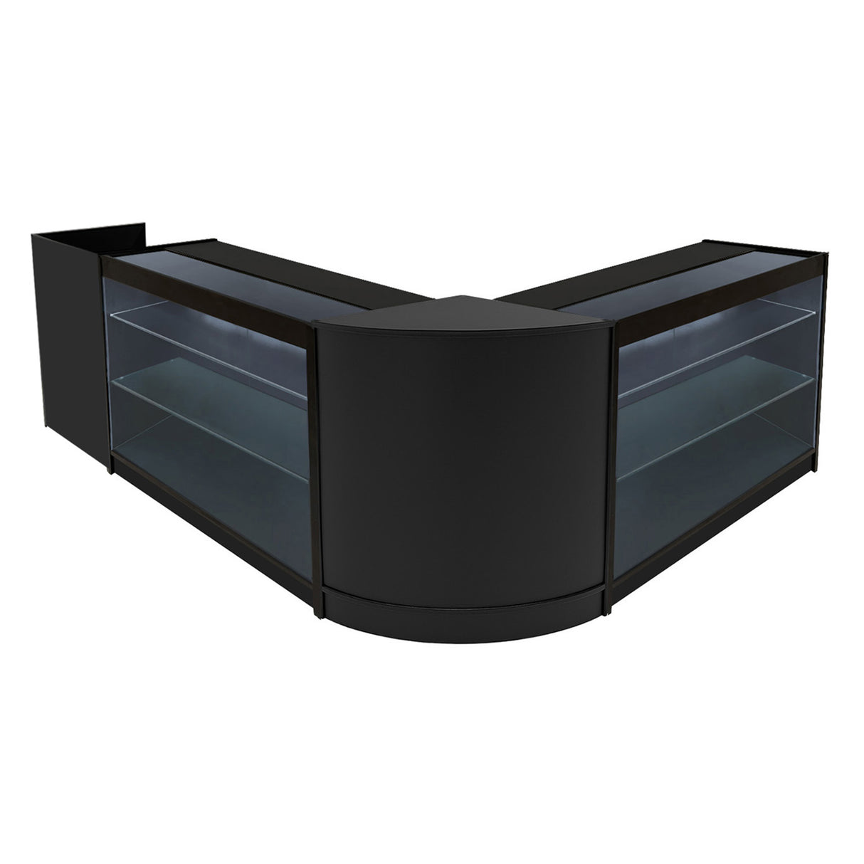 Aries LED Verkaufstheken-Set CM60 + K1200 (2 Stück)+ TB60 – Schwarz