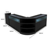 Sagittarius LED Verkaufstheken-Set LM60 + B1200 (2 Stück)+ TB60 – Schwarz