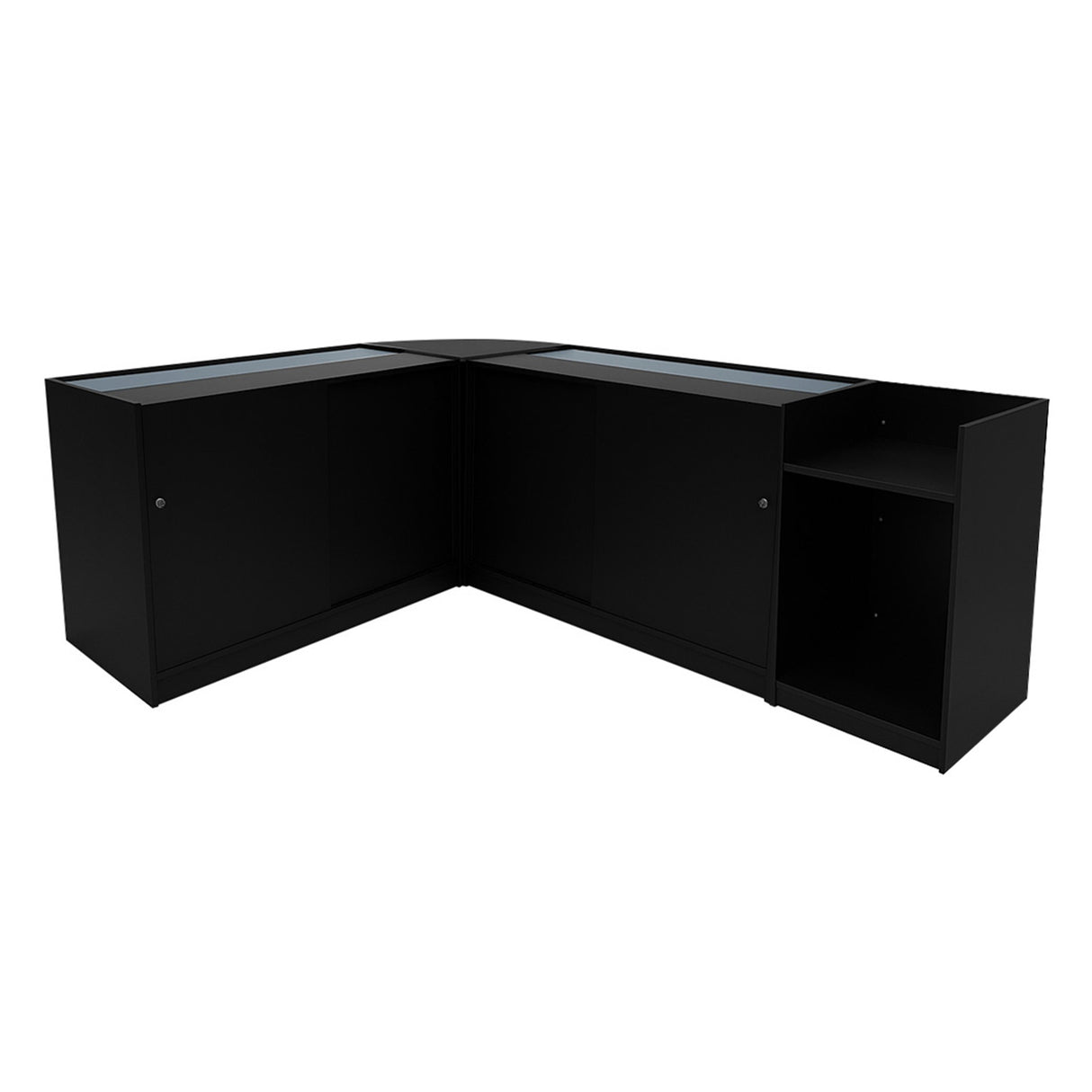 Eclipse LED Verkaufstheken-Set LM60 + C1200 (2 Stück)+ TB60 – Schwarz