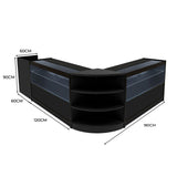 Eclipse LED Verkaufstheken-Set LM60 + C1200 (2 Stück)+ TB60 – Schwarz
