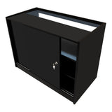 Europa LED Verkaufstheken-Set LM60 + B1200 + C1200 + TB60 – Schwarz