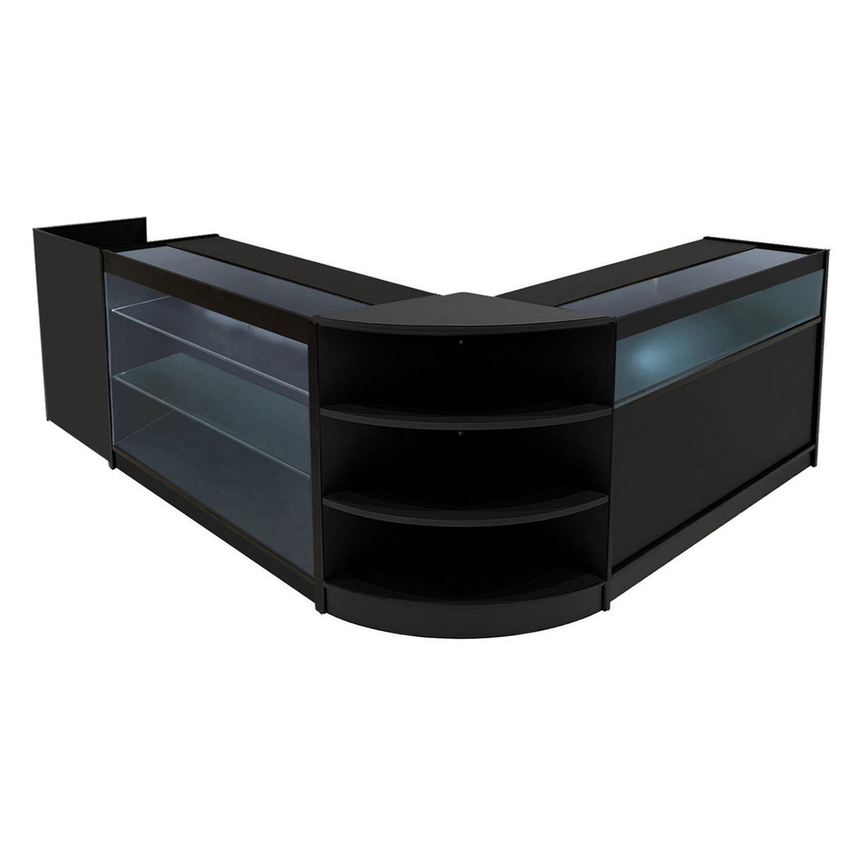 Hyperion LED Verkaufstheken-Set LM60 + B1200 + K1200 + TB60 – Schwarz