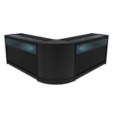 Iris LED Verkaufstheken-Set CM60 + B1500 (2 Stück) – Schwarz