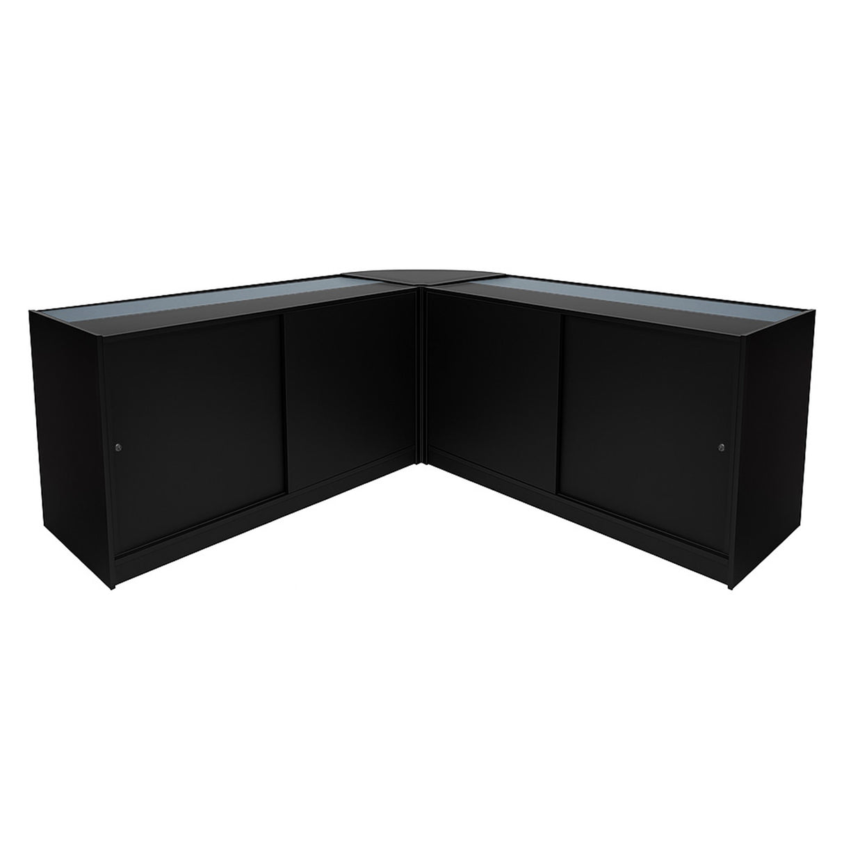 Adonis LED Ladentheke Set CM60 + B1500 + C1500 – Schwarz