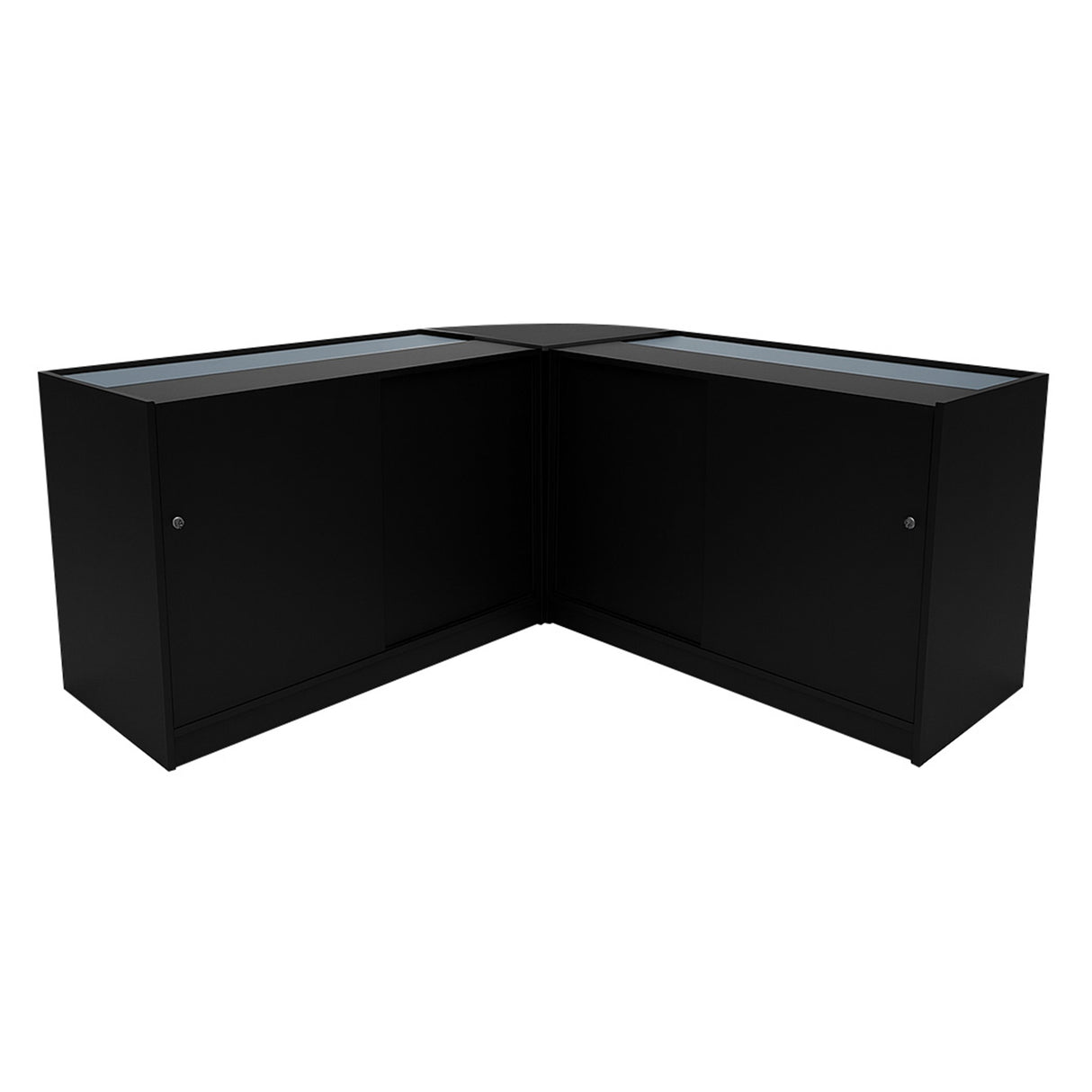 Triton LED Verkaufstheken-Set CM60 + K1500 + B1500 - Schwarz