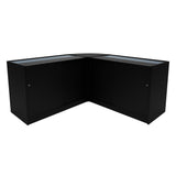 Demeter LED Verkaufstheken-Set LM60 + K1500 + B1500 - Schwarz