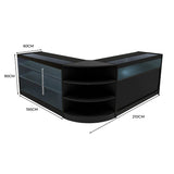 Demeter LED Verkaufstheken-Set LM60 + K1500 + B1500 - Schwarz