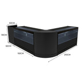 Phoenix LED Verkaufstheken-Set CM60 + C1500 (2 Stück)+ TB60 – Schwarz
