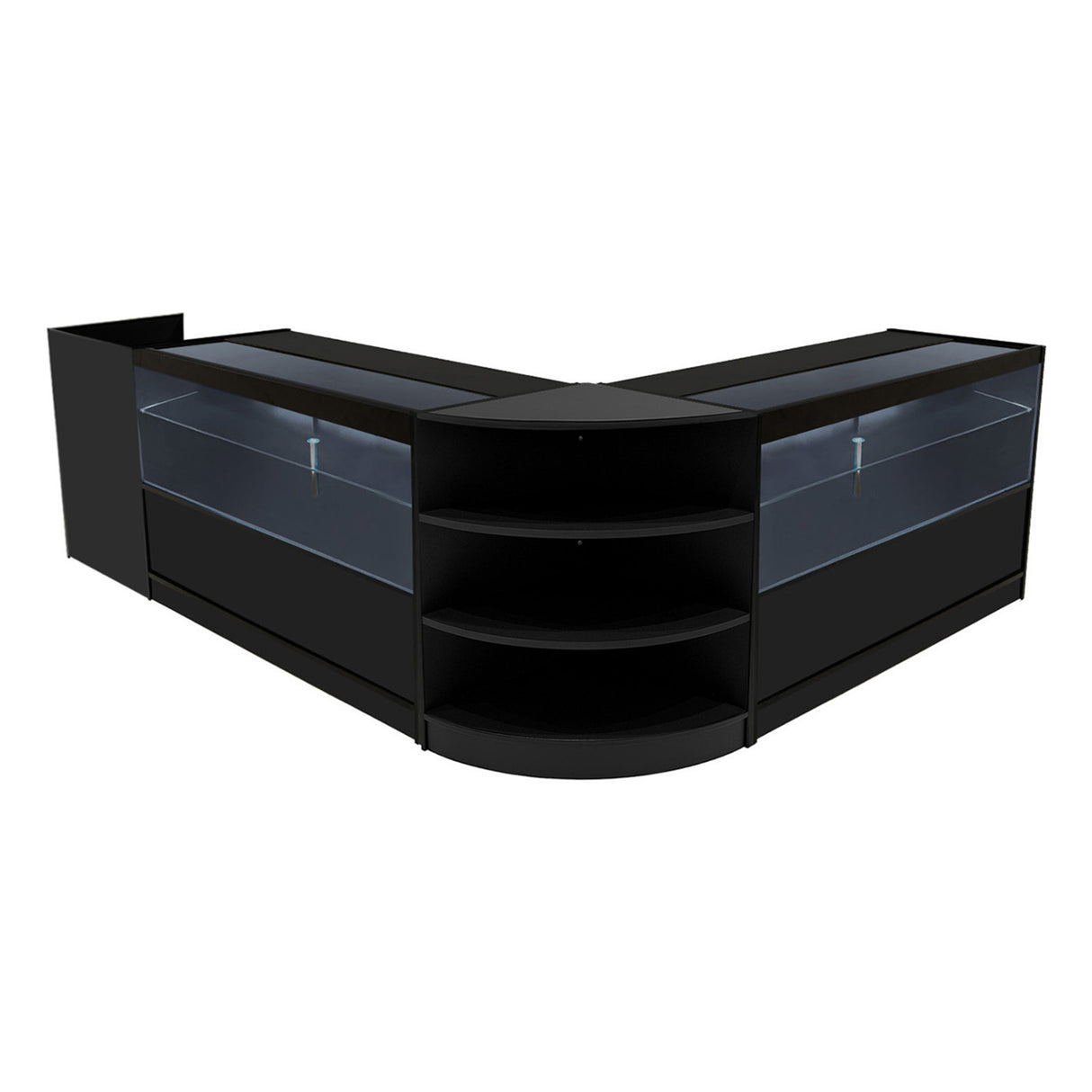 Eclipse LED Verkaufstheken-Set LM60 + C1500 (2 Stück)+ TB60 – Schwarz
