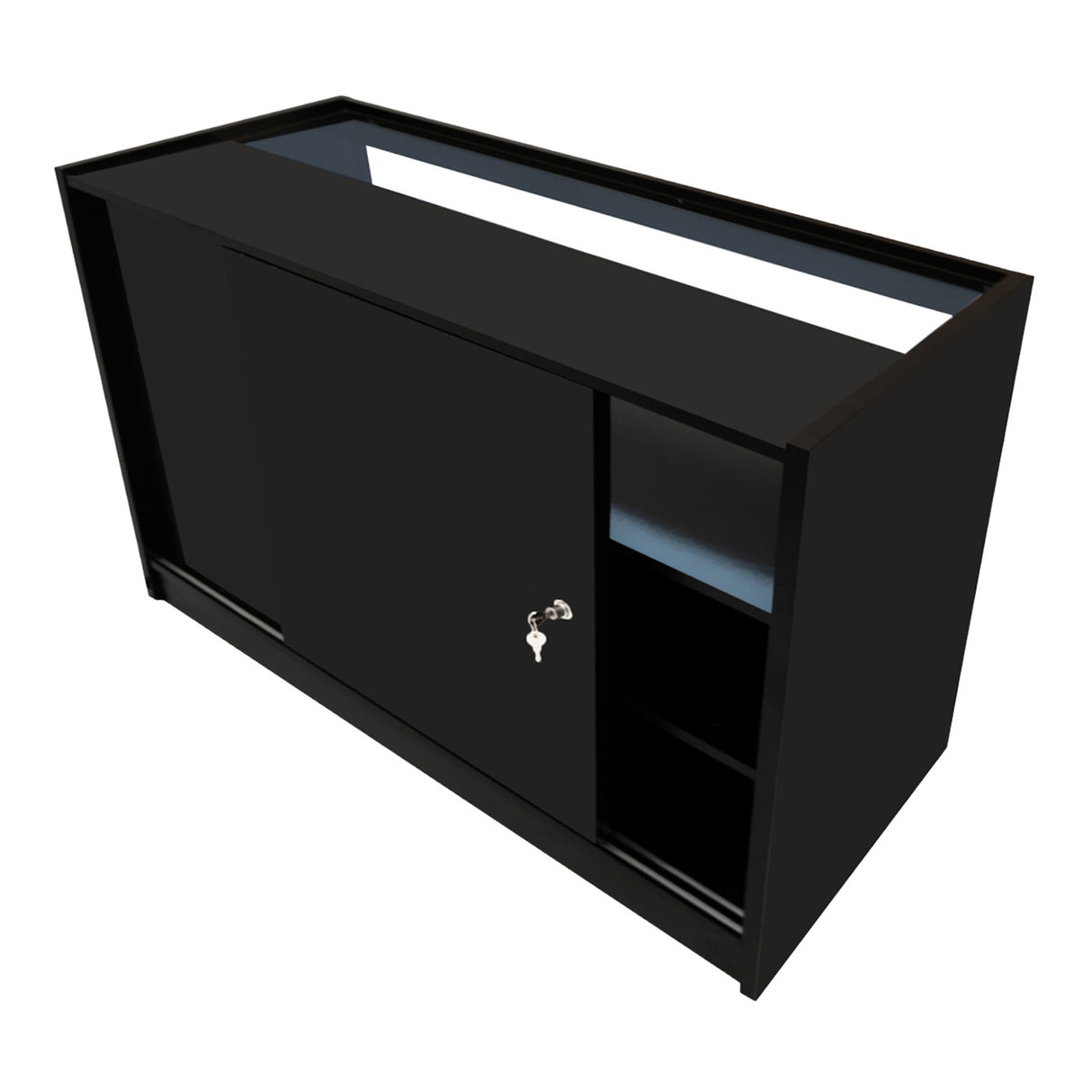 Europa LED Verkaufstheken-Set LM60 + B1500 + C1500 + TB60 – Schwarz