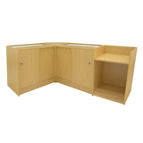 Polaris LED Verkaufstheken-Set CM60 + B900 + K900 + TB60 – Ahorn