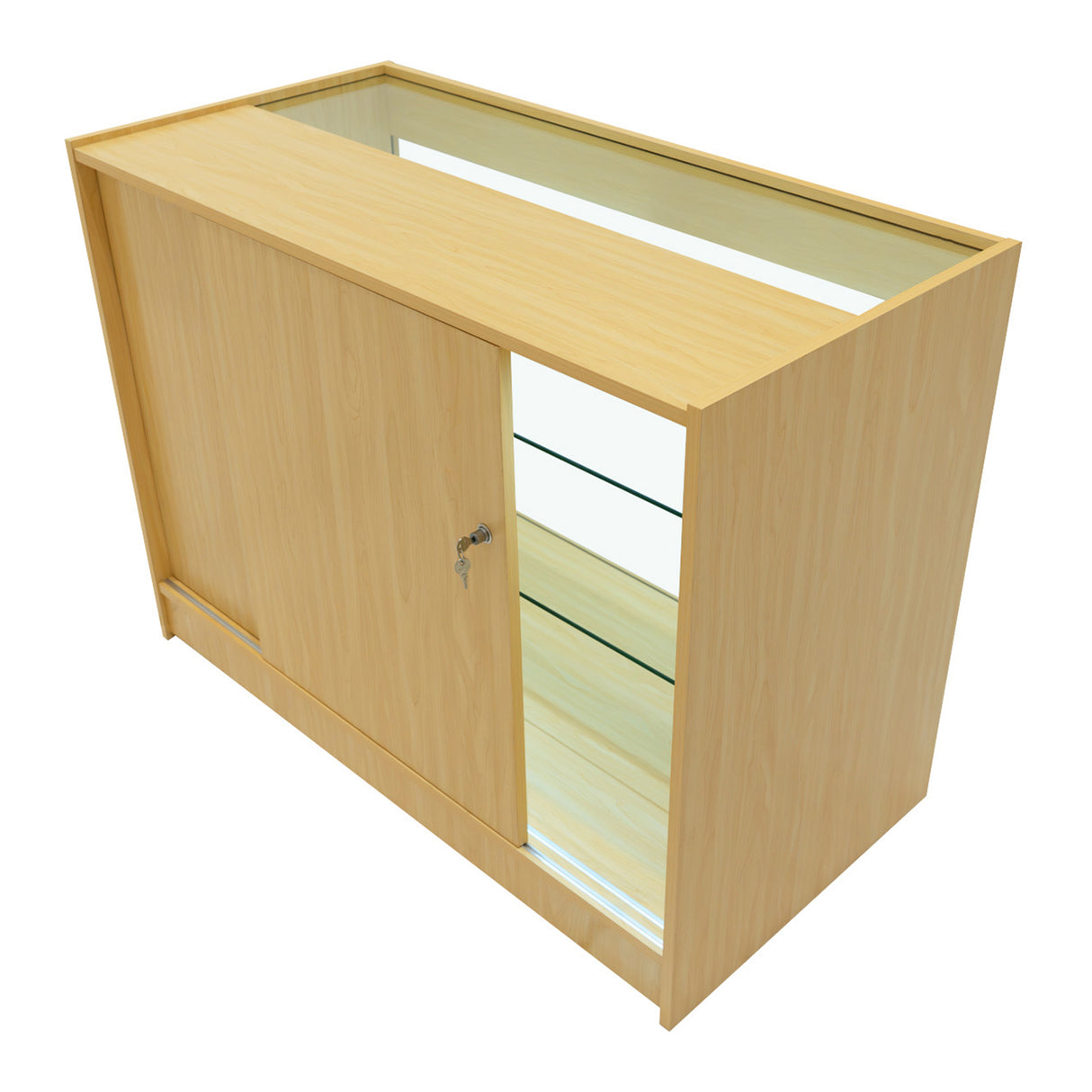 Vega LED Verkaufstheken-Set CM60 + C1200 + K1200 + TB60 – Ahorn