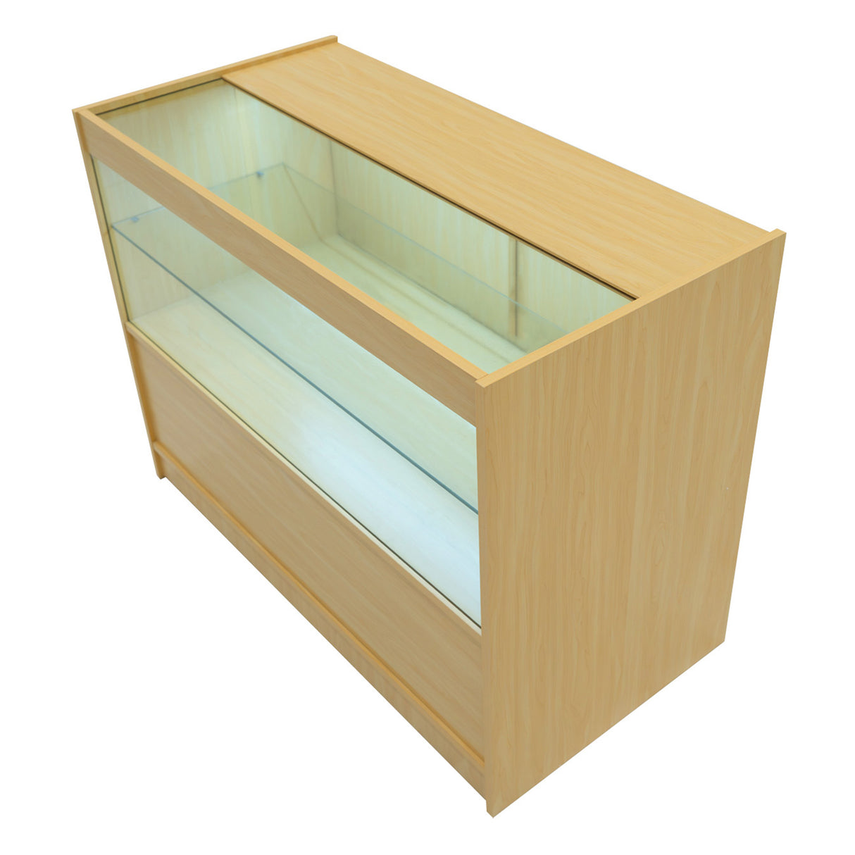 Vega LED Verkaufstheken-Set CM60 + C1200 + K1200 + TB60 – Ahorn