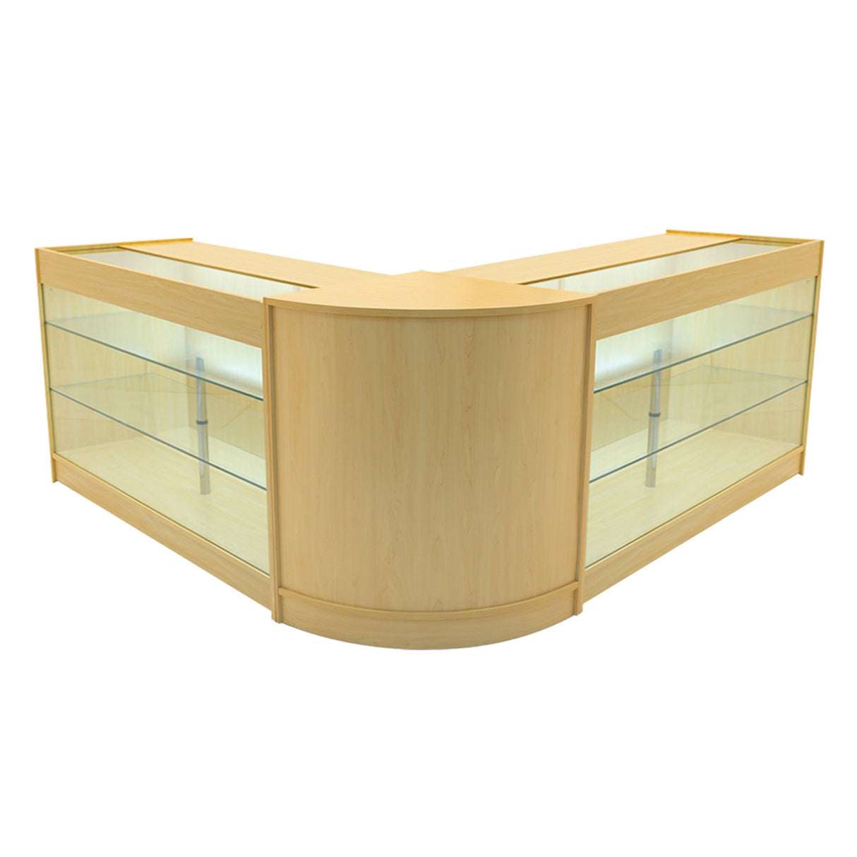 Helios LED Verkaufstheken-Set CM60 + K1500 (2 Stück) – Ahorn