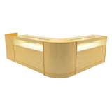 Luna LED Verkaufstheken-Set CM60 + B1500 (2 Stück)+ TB60 – Ahorn