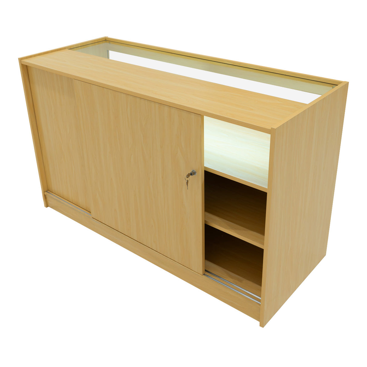 Gravity LED Verkaufstheken-Set CM60 + B1500 + C1500 + TB60 – Ahorn