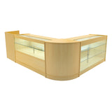 Vega LED Verkaufstheken-Set CM60 + C1500 + K1500 + TB60 – Ahorn