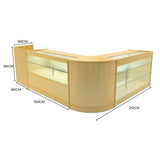 Vega LED Verkaufstheken-Set CM60 + C1500 + K1500 + TB60 – Ahorn