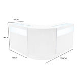 Iris LED Verkaufstheken-Set CM60 + B900 (2 Stück) – Weiß