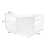 Adonis LED Ladentheke Set CM60 + B900 + C900 – Weiß