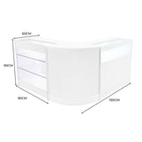 Triton LED Verkaufstheken-Set CM60 + K900 + B900 - Weiß