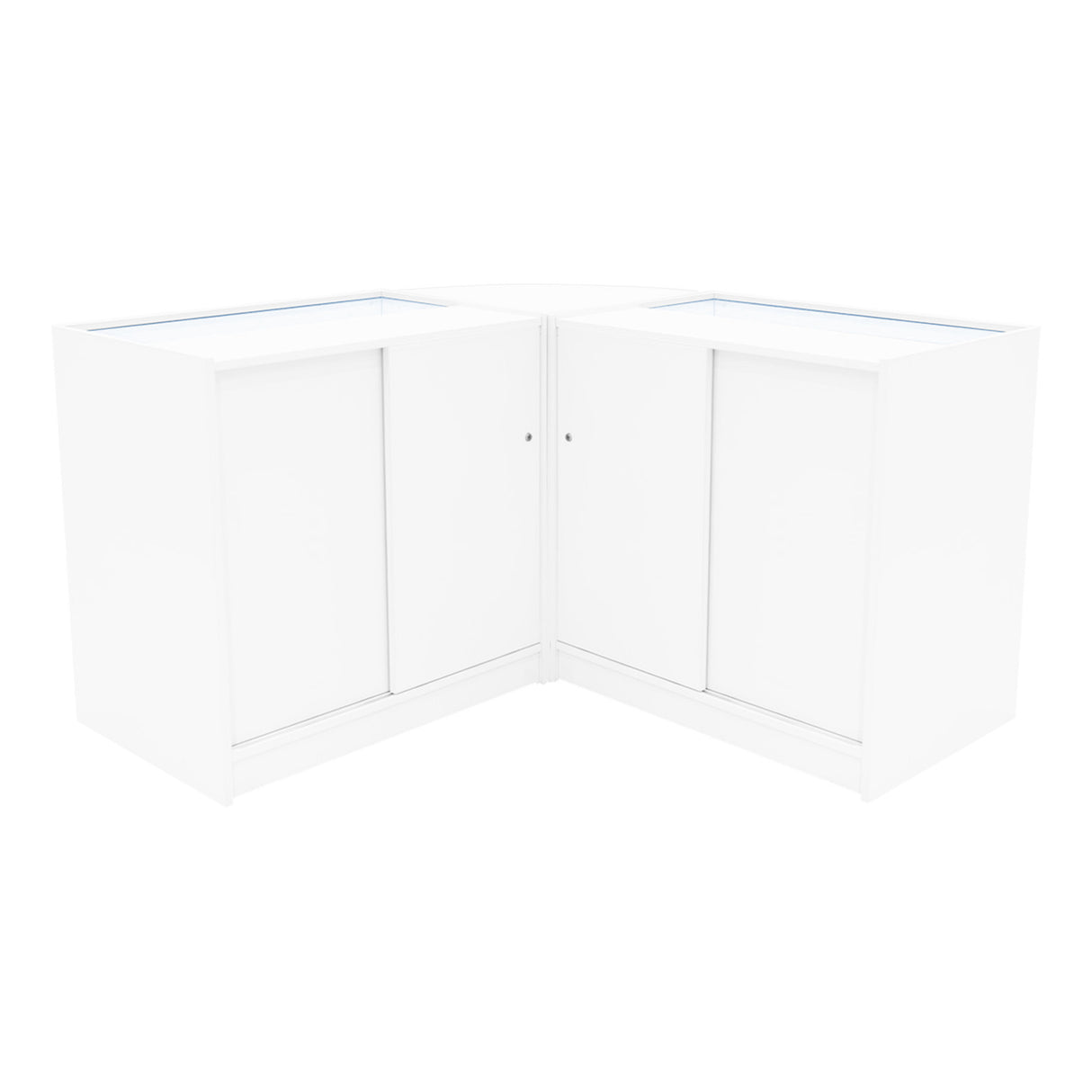 Apollo LED Verkaufstheken-Set LM60 + K900 (2 Stück) – Weiß