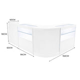 Phoenix LED Verkaufstheken-Set CM60 + C900 (2 Stück)+ TB60 – Weiß
