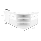 Eclipse LED Verkaufstheken-Set LM60 + C900 (2 Stück)+ TB60 – Weiß