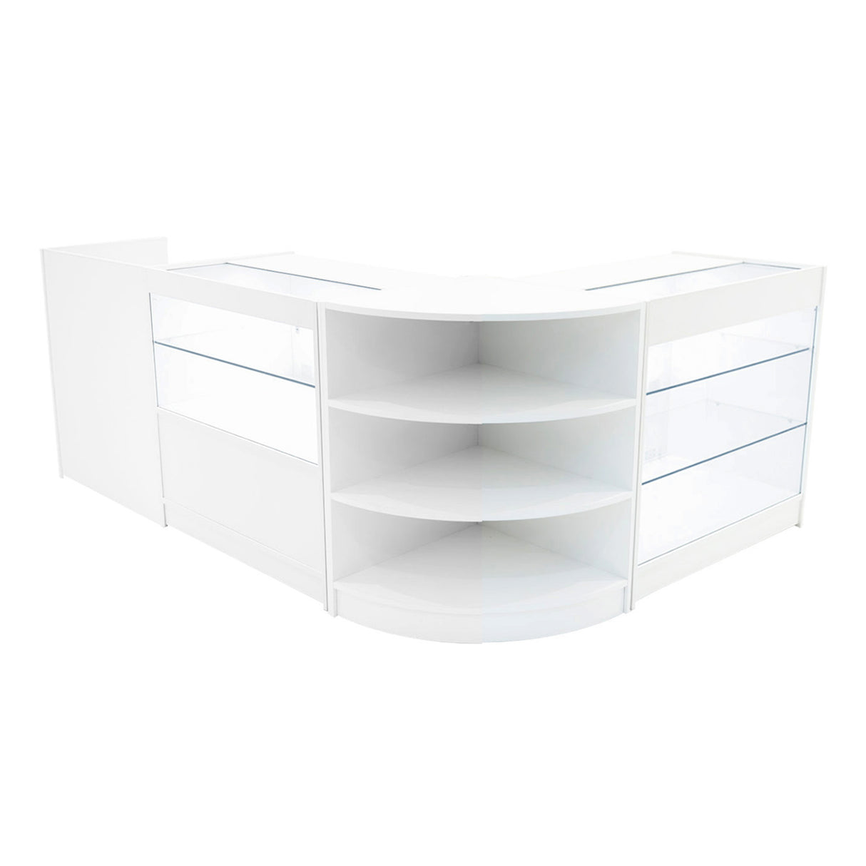 Theia LED Verkaufstheken-Set LM60 + C900 + K900 + TB60 – Weiß