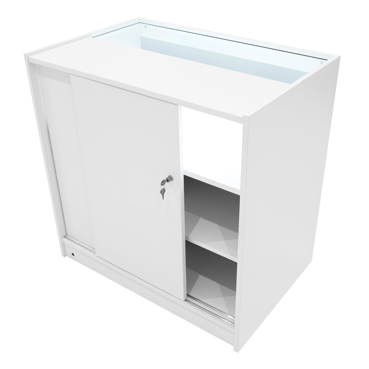 Theia LED Verkaufstheken-Set LM60 + C900 + K900 + TB60 – Weiß