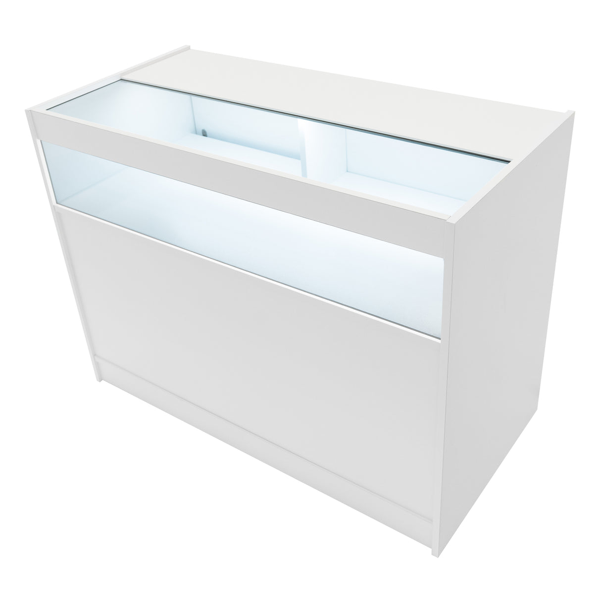 Iris LED Verkaufstheken-Set CM60 + B1200 (2 Stück) – Weiß
