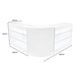 Helios LED Verkaufstheken-Set CM60 + K1200 (2 Stück) – Weiß